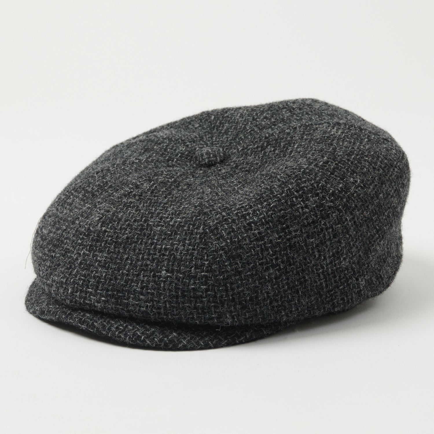 Stetson Hatteras Wool Flat Cap - Blue Melange