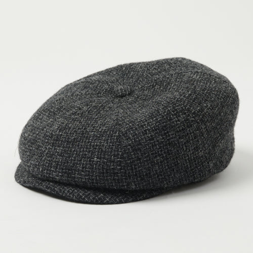 Stetson Hatteras Wool Flat Cap - Blue Melange