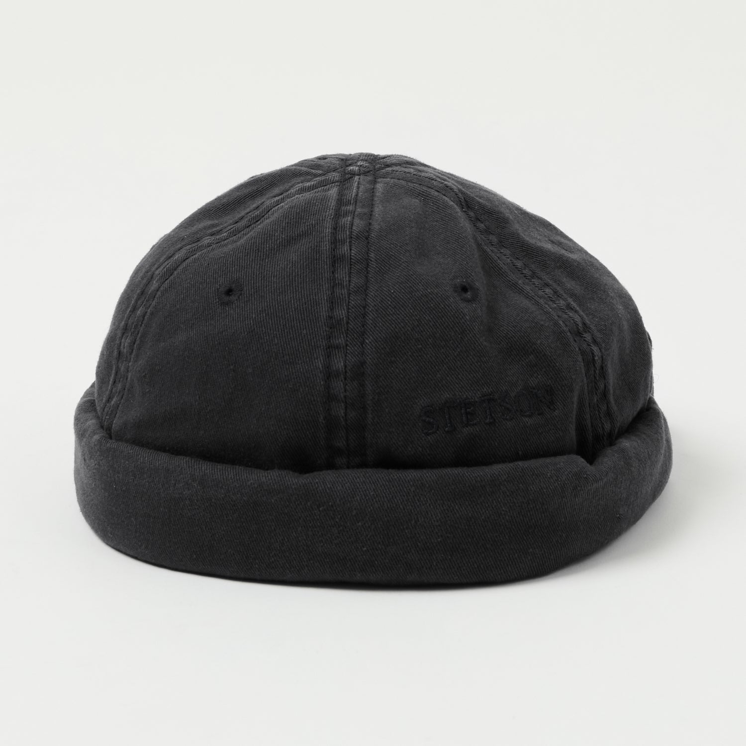 Stetson Cotton Docker Cap - Black