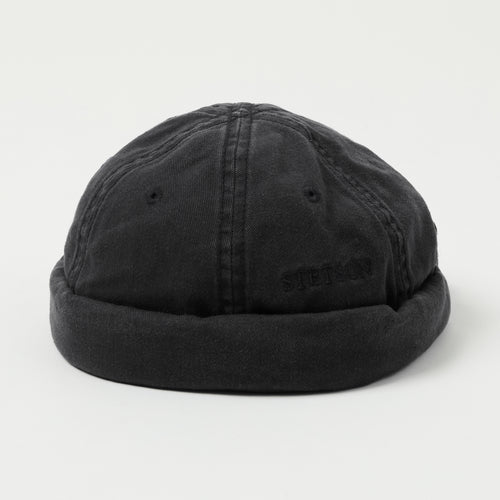 Stetson Cotton Docker Cap - Black