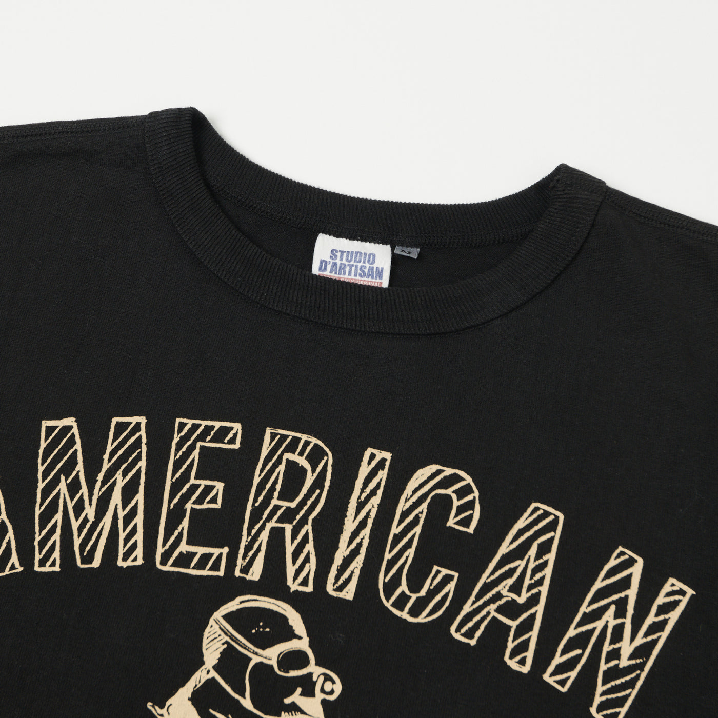 Studio D'artisan 'American Motorcycle' Print Tee - Black