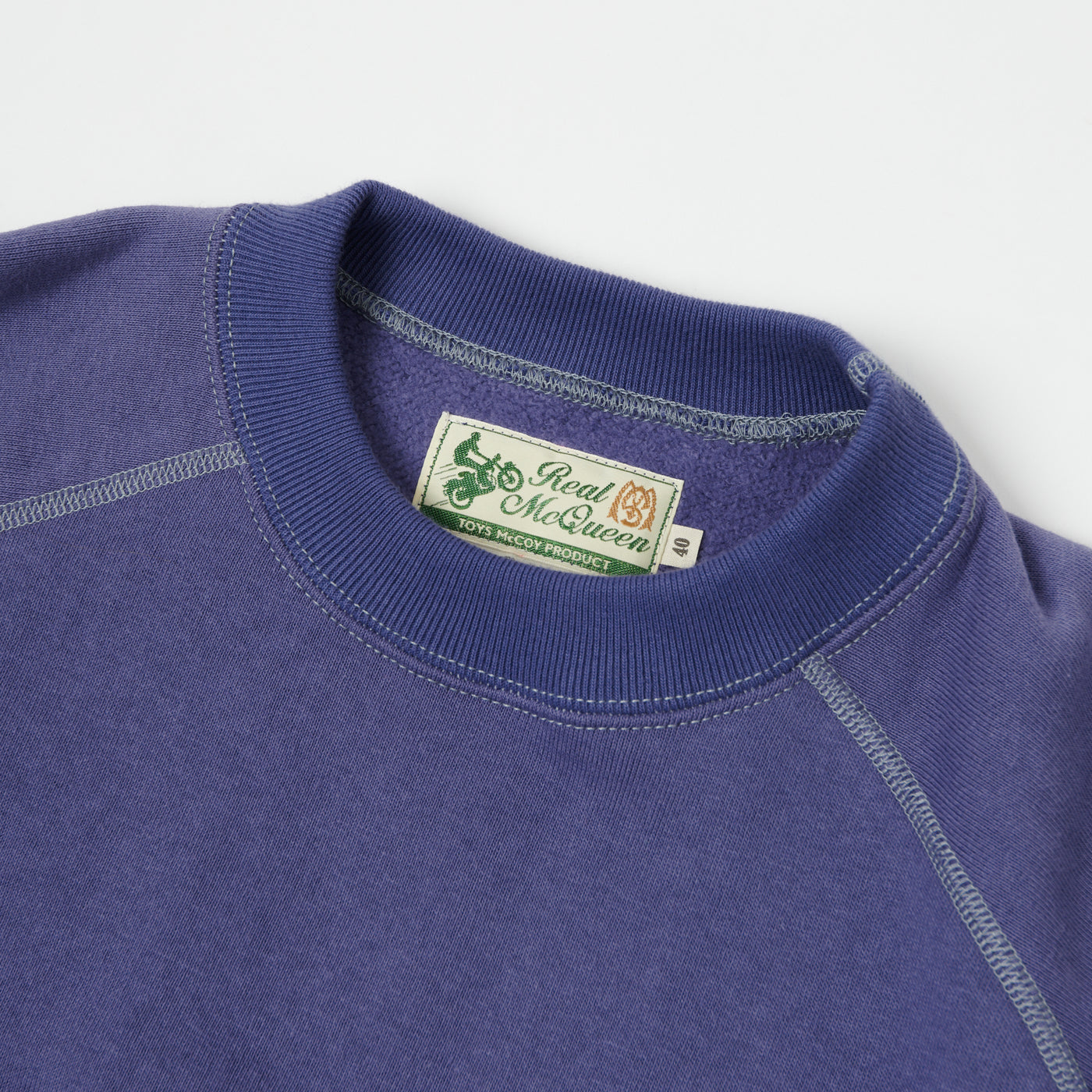 TOYS McCOY Steve McQueen Cut Off Sweatshirt - Faded Blue