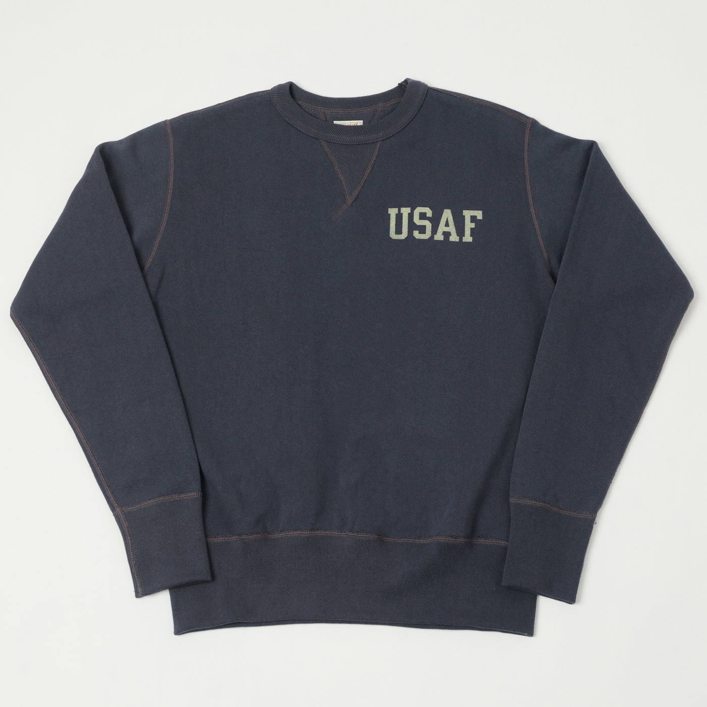 TOYS McCOY U.S.A.F Print Sweatshirt - Navy Grey