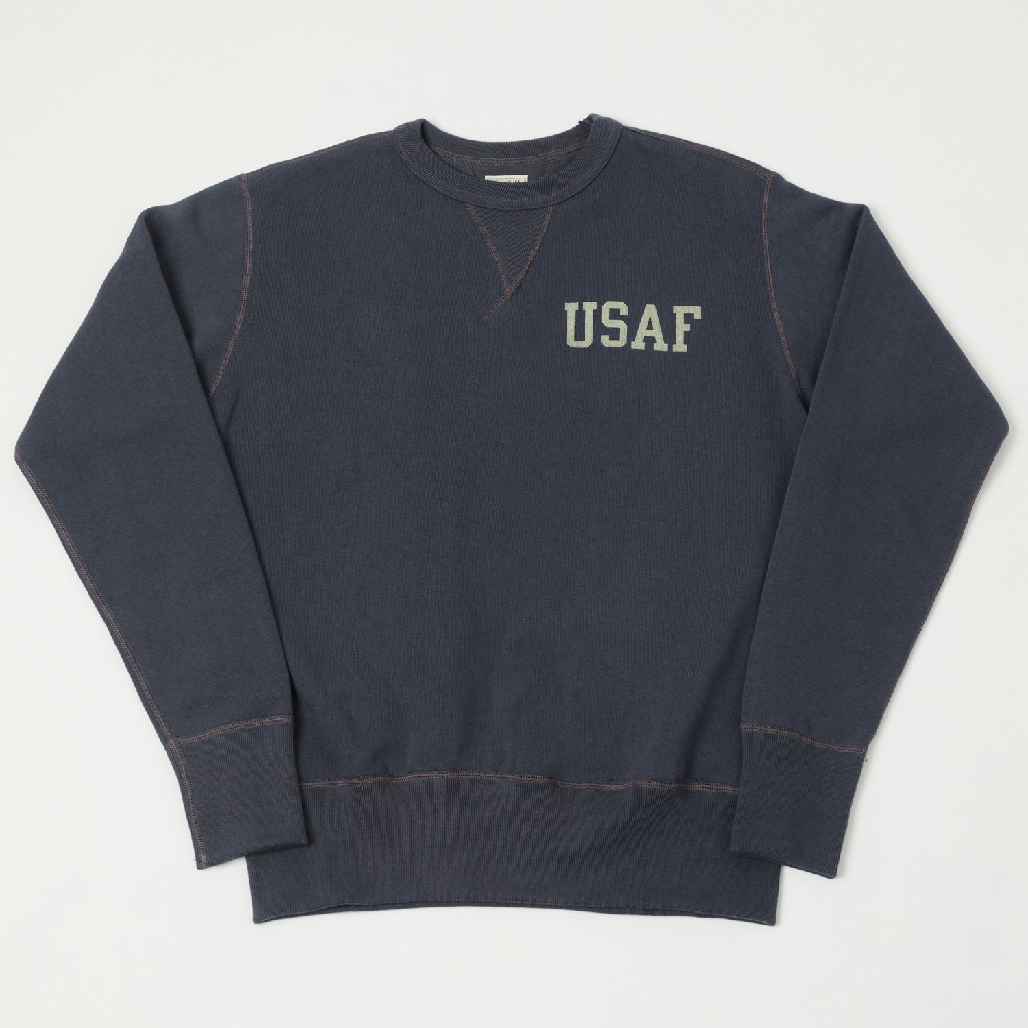 TOYS McCOY U.S.A.F Print Sweatshirt - Navy Grey