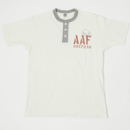 TOYS McCOY 'AAF' Military Union Henley - Nature/Grey