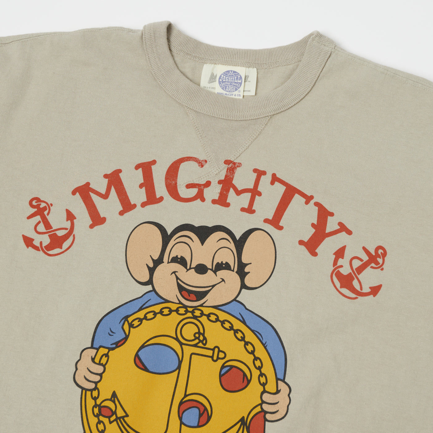 TOYS McCOY 'Anchor Ch.' Mighty Mouse T-Shirt - Sand