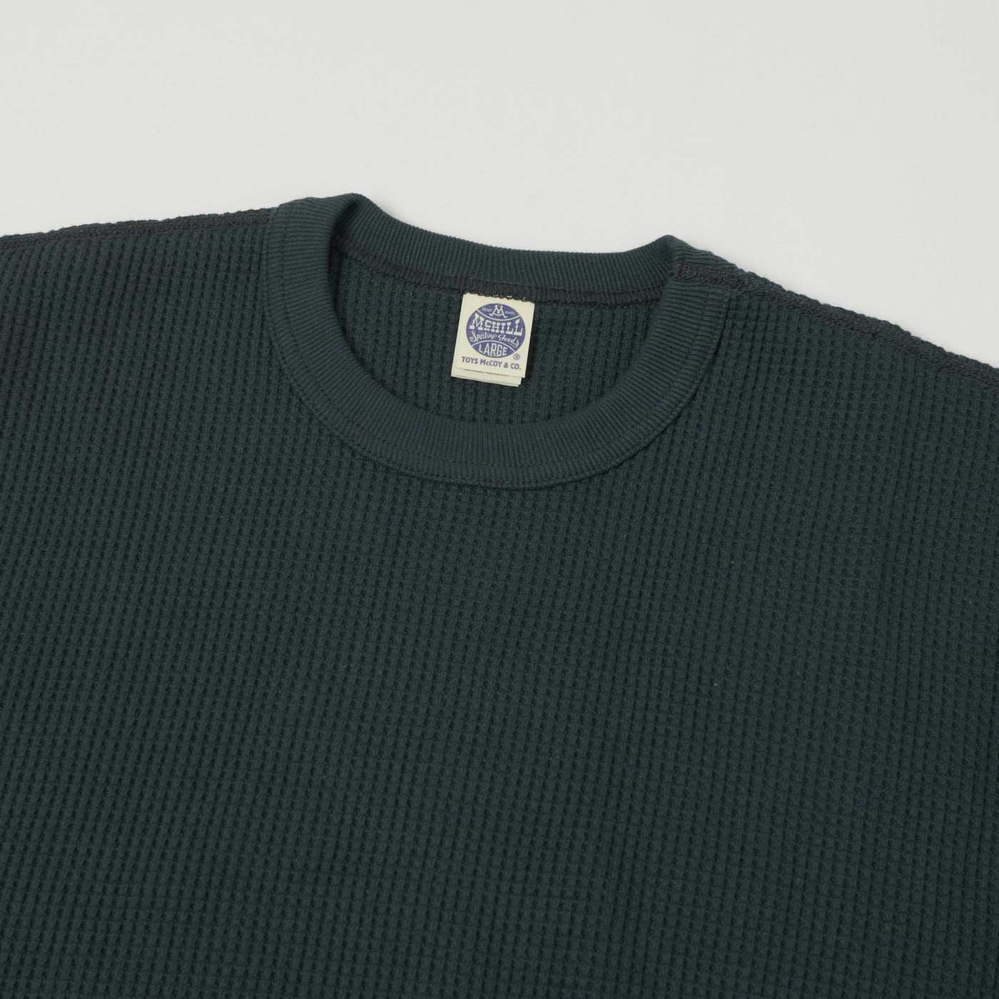 TOYS McCOY 'Big Waffle' Thermal Sweatshirt - Black