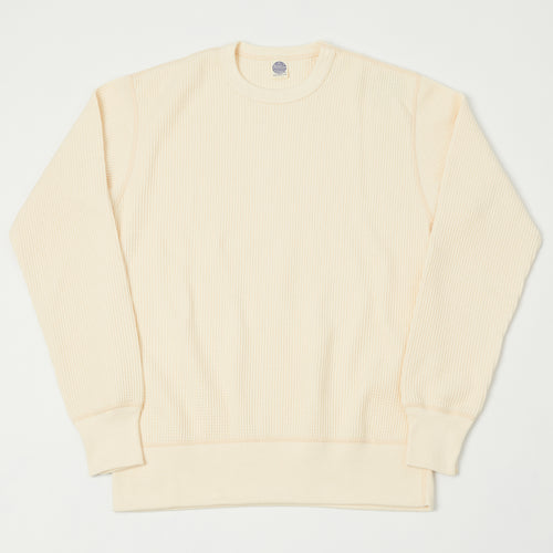 TOYS McCOY 'Big Waffle' Thermal Sweatshirt - Natural