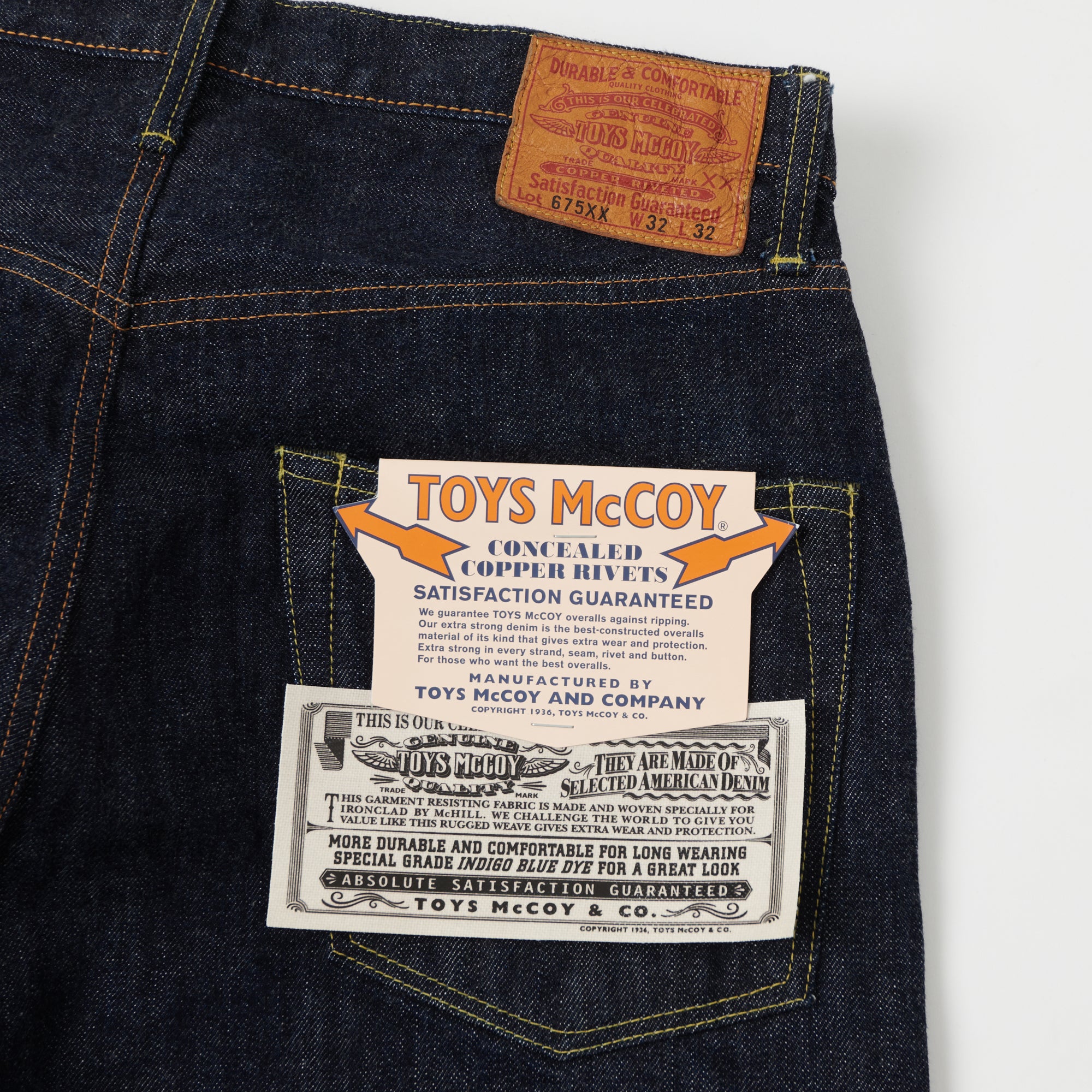 TOYS McCOY 675XX 13.5oz Loose Straight Jean - One Wash