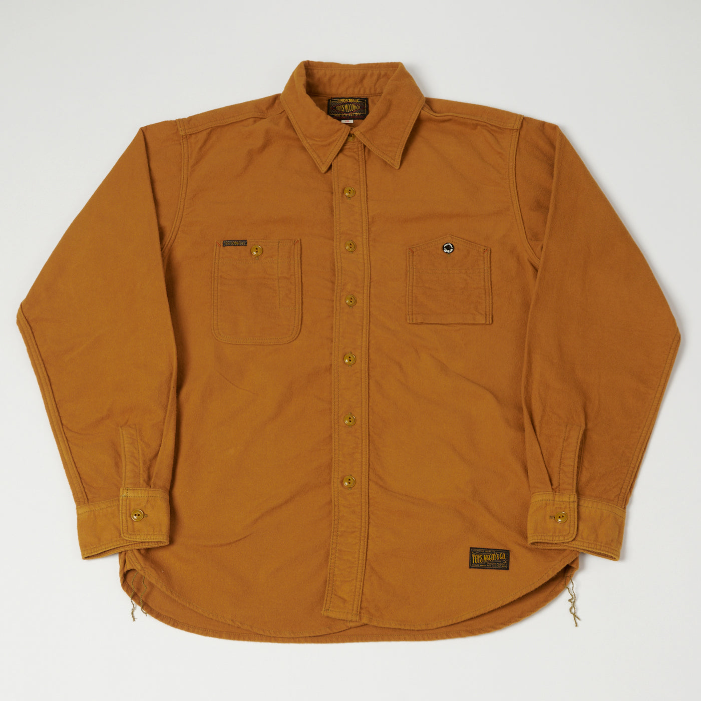 TOYS McCOY 'Oil Digger' Flannel Shirt - Gold