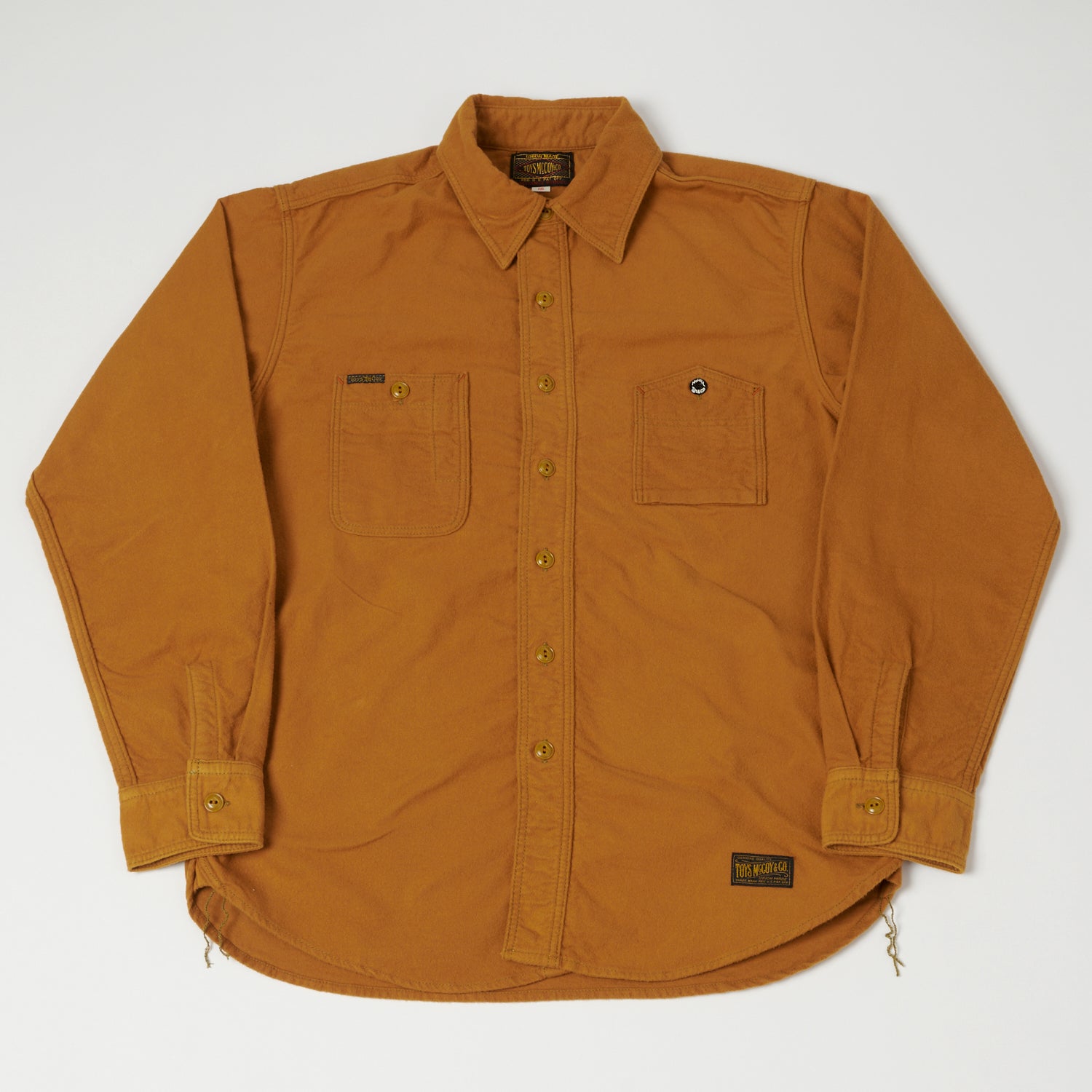 TOYS McCOY 'Oil Digger' Flannel Shirt - Gold