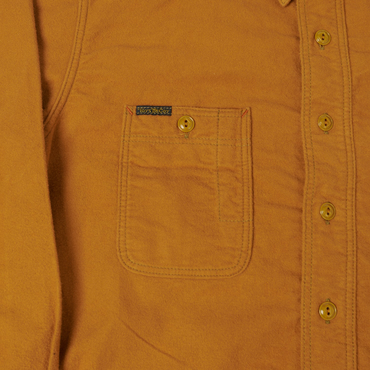 TOYS McCOY 'Oil Digger' Flannel Shirt - Gold