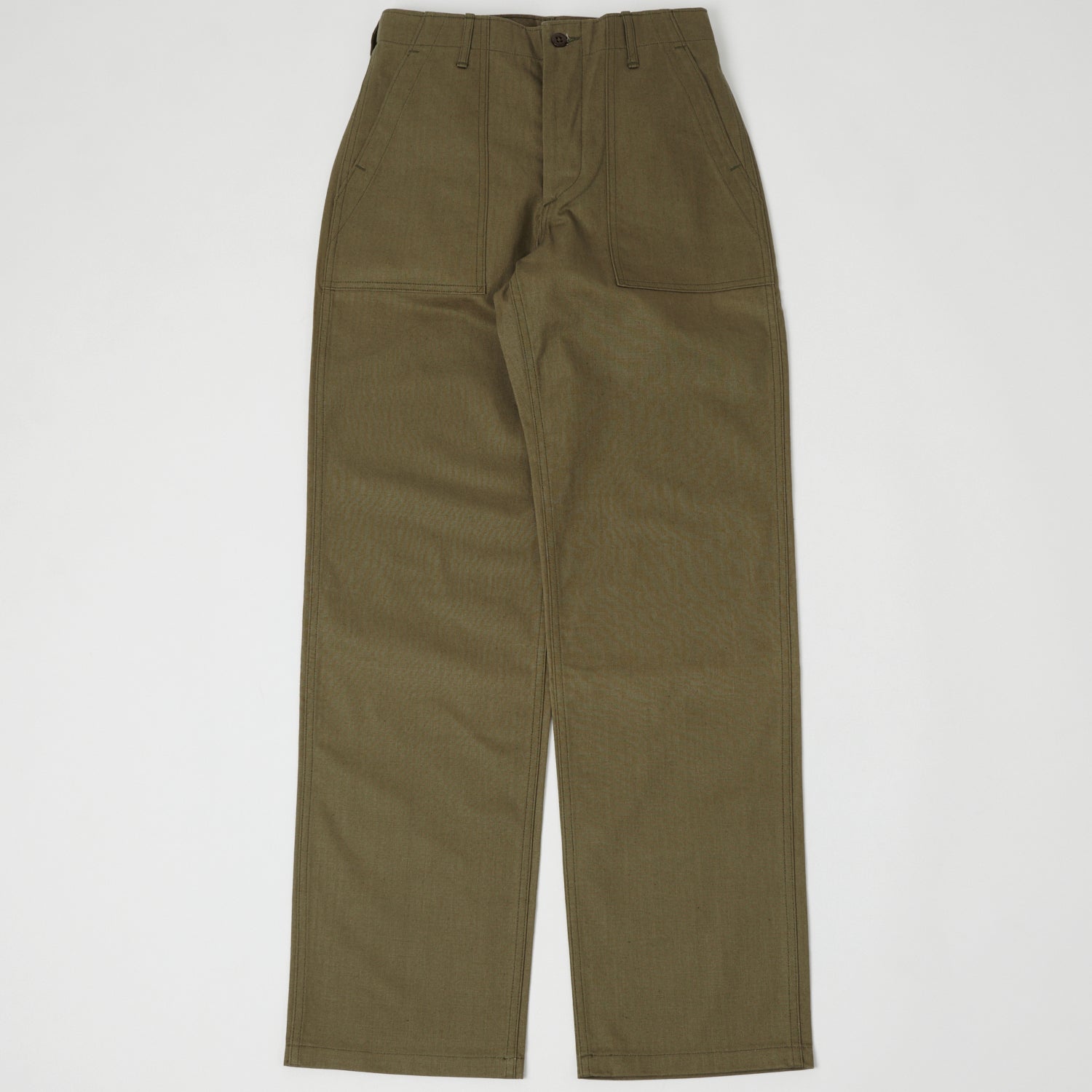 Warehouse 1086 Herringbone Twill Military Fatigue Pant - Olive Drab