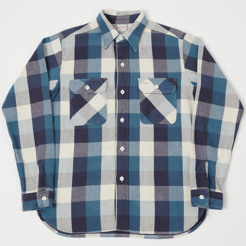 Warehouse & Co 3104 Buffalo Check Flannel Shirt - Blue