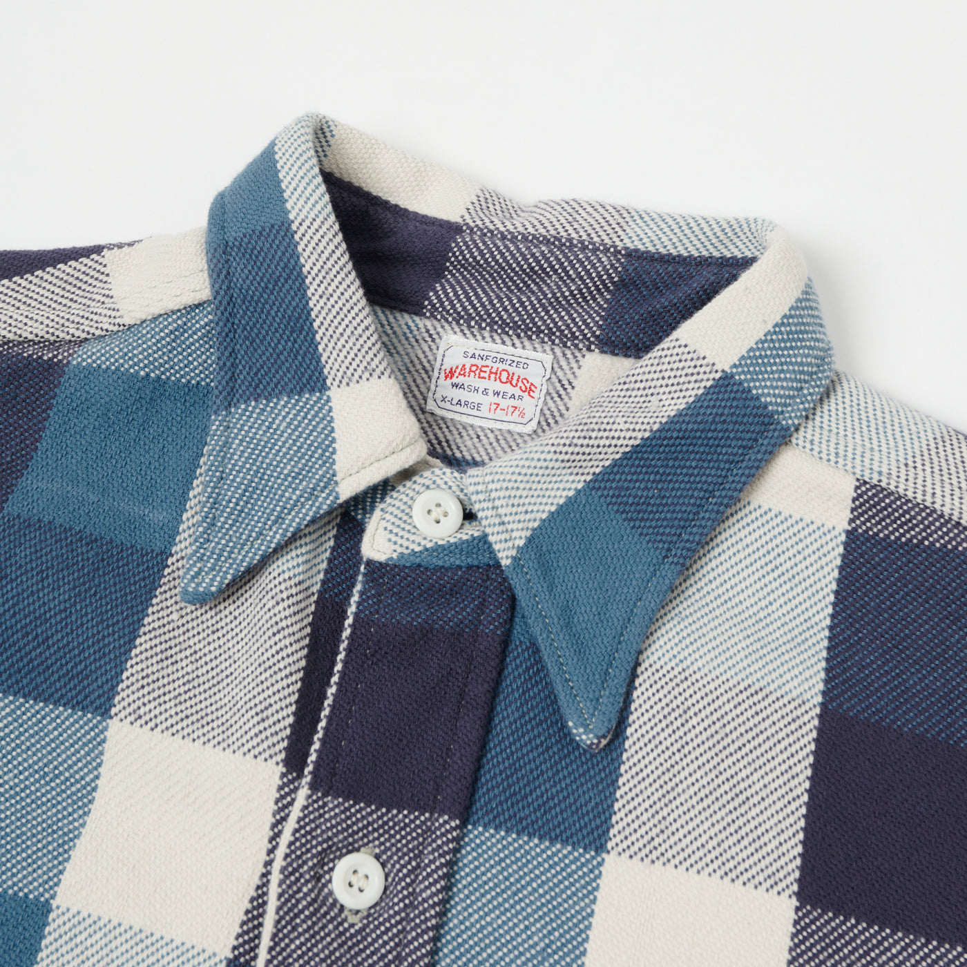 Warehouse & Co 3104 Buffalo Check Flannel Shirt - Blue