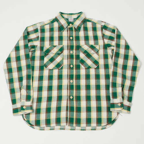 Warehouse & Co 3104 Buffalo Check Flannel Shirt - Green