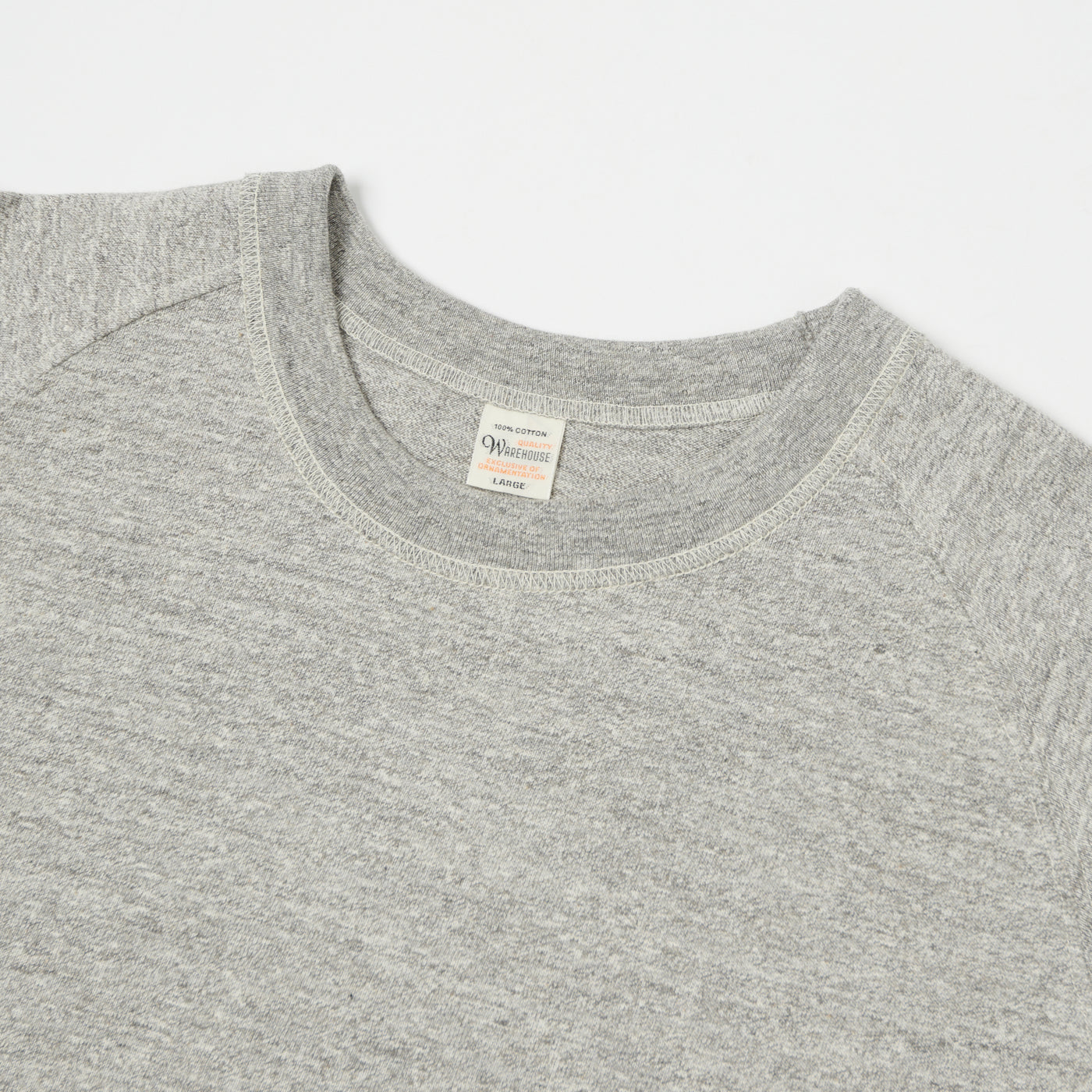 Warehouse & Co 4049 3/4 Sleeve Freedom T-Shirt - Heather Grey