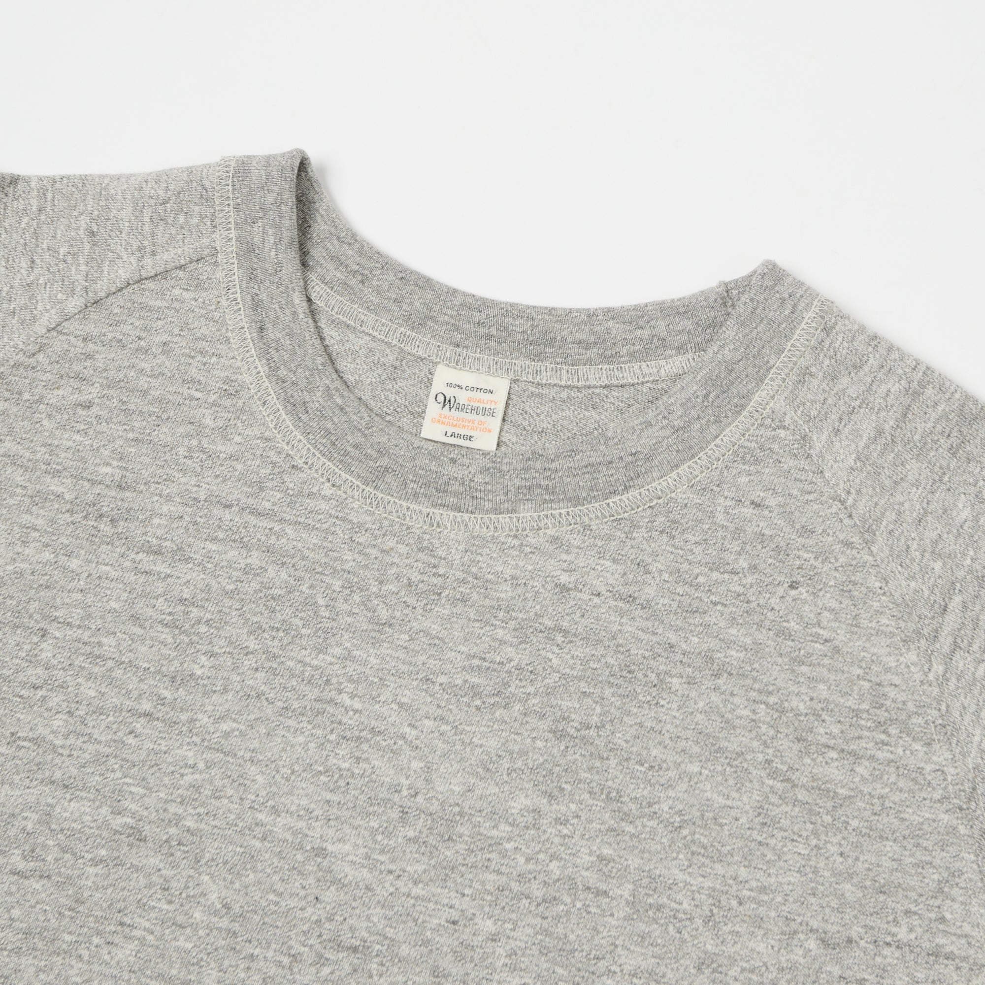 Warehouse & Co 4049 3/4 Sleeve Freedom T-Shirt - Heather Grey
