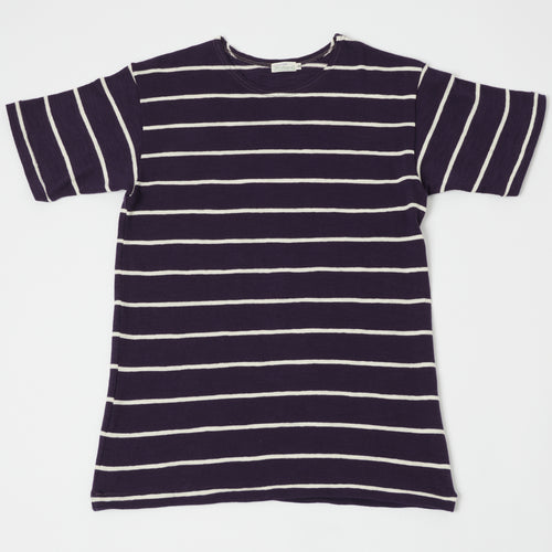 Warehouse & Co 4087 Duck Digger Stripe T-Shirt - Navy/Off White