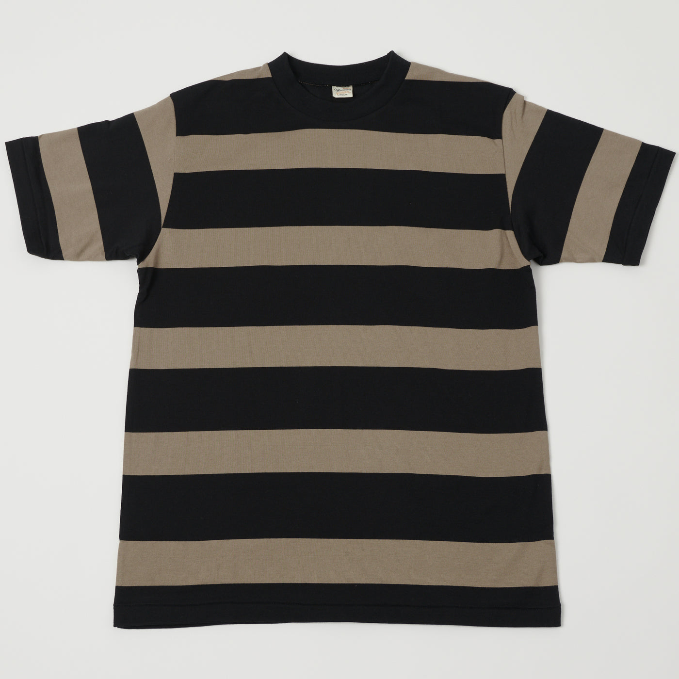 Warehouse & Co 4089 Border Stripe T-Shirt - Black/Grey