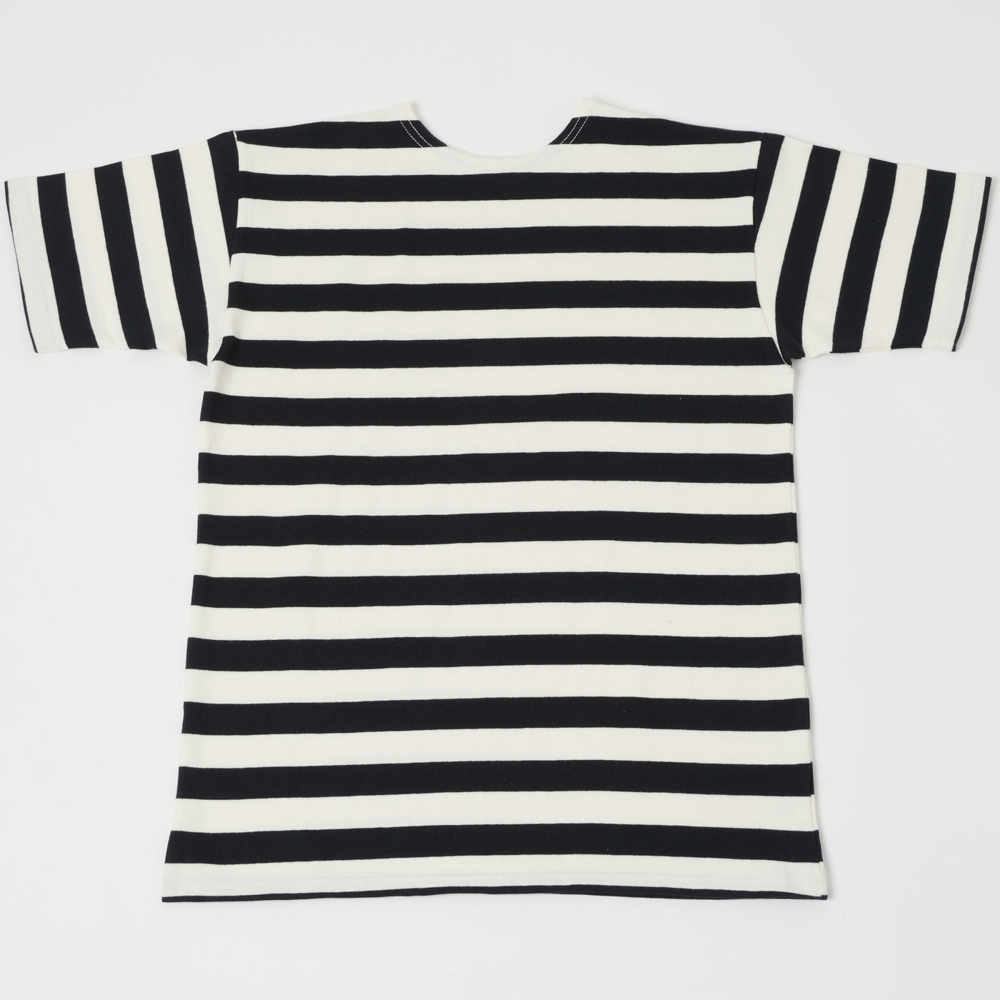 Warehouse & Co 4094 Duck Digger Stripe T-Shirt - Off White/Black