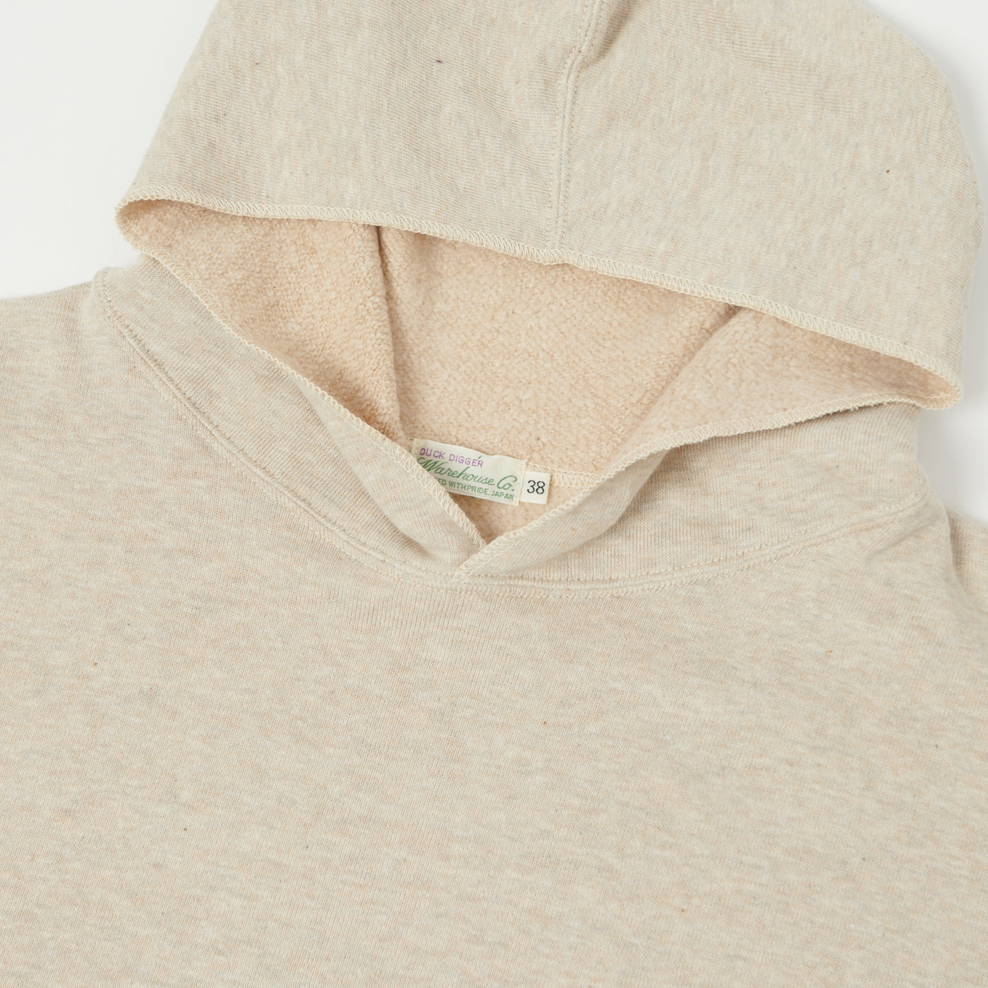Warehouse & Co 453 Two Pocket Hooded Sweatshirt - Oatmeal