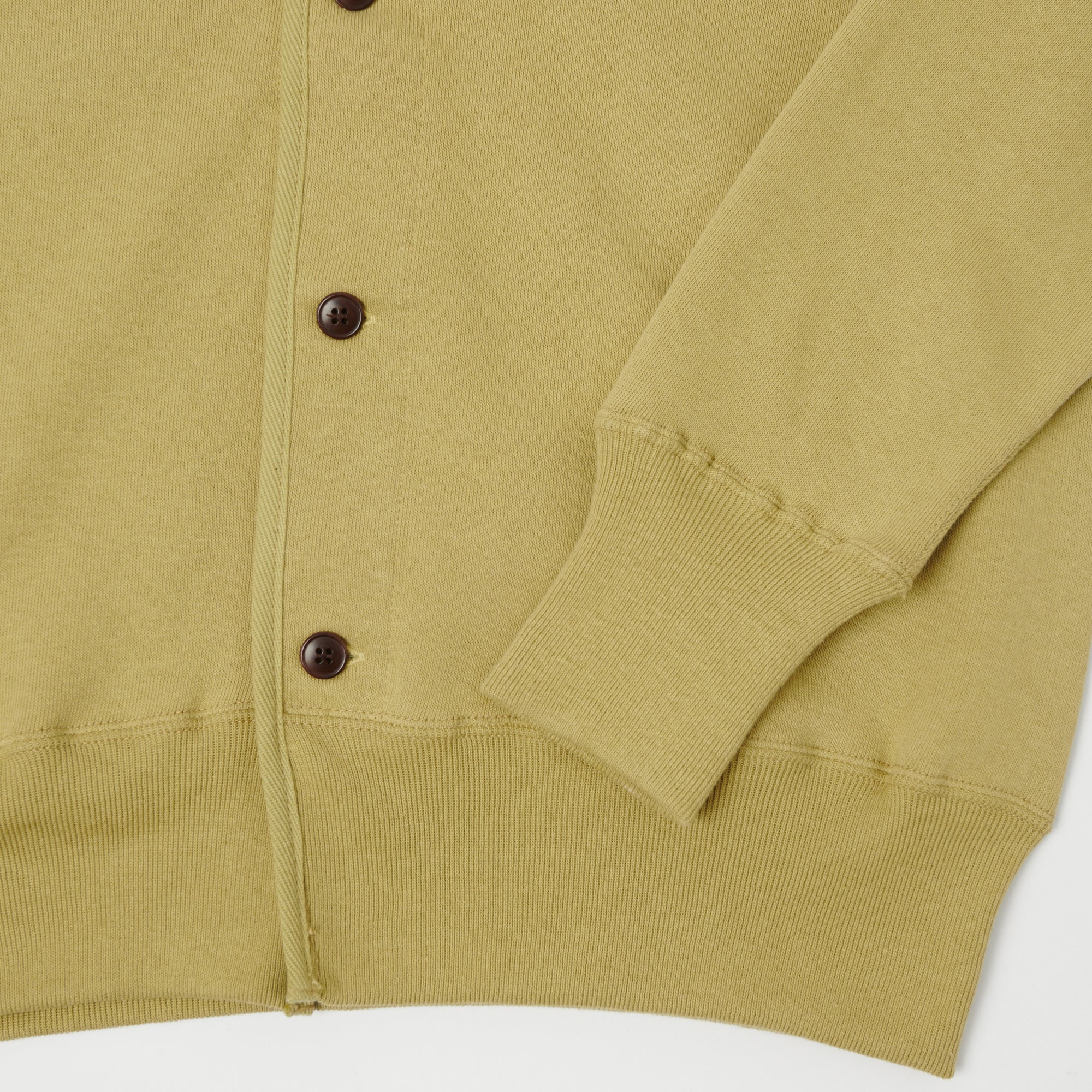 Warehouse & Co 456 U.S. Navy Cardigan Sweatshirt - Dark Beige