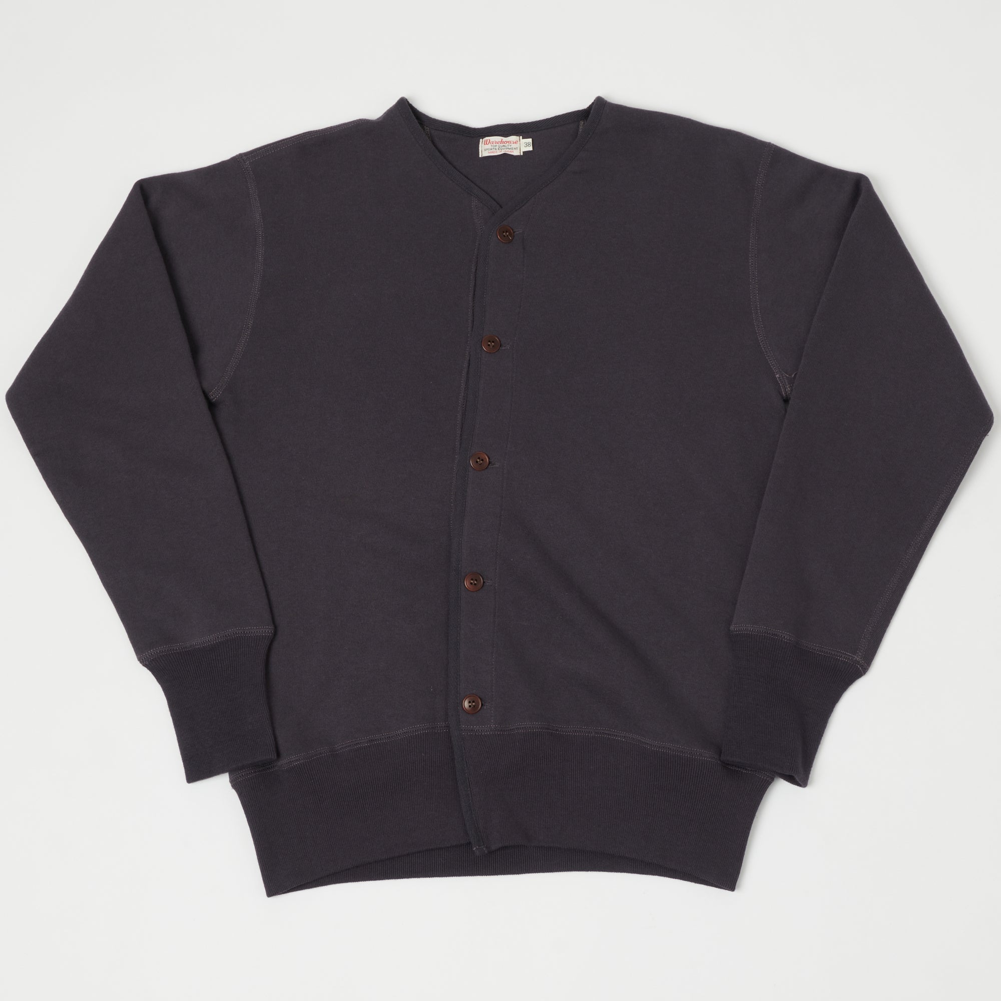 Warehouse & Co 456 U.S. Navy Cardigan Sweatshirt - Dark Navy