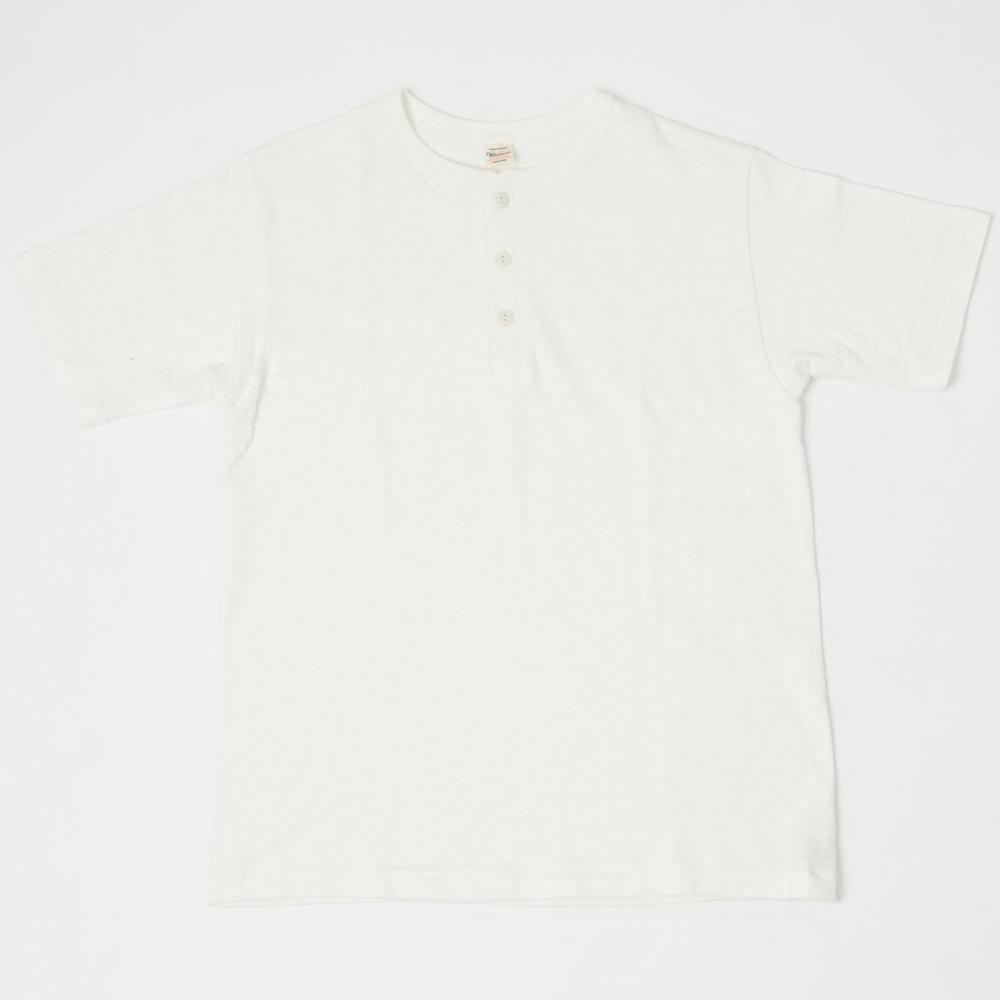 Warehouse & Co 4601 Henley T-Shirt - Off White