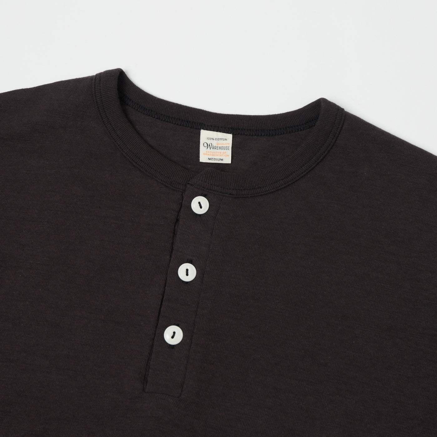 Warehouse & Co 4601 Henley T-Shirt - Black