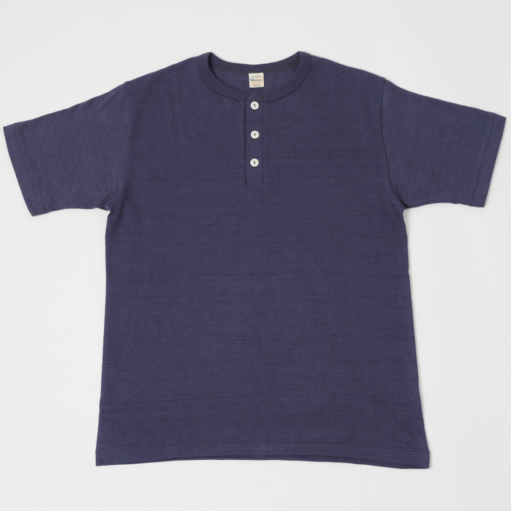 Warehouse & Co 4601 Henley T-Shirt - Navy