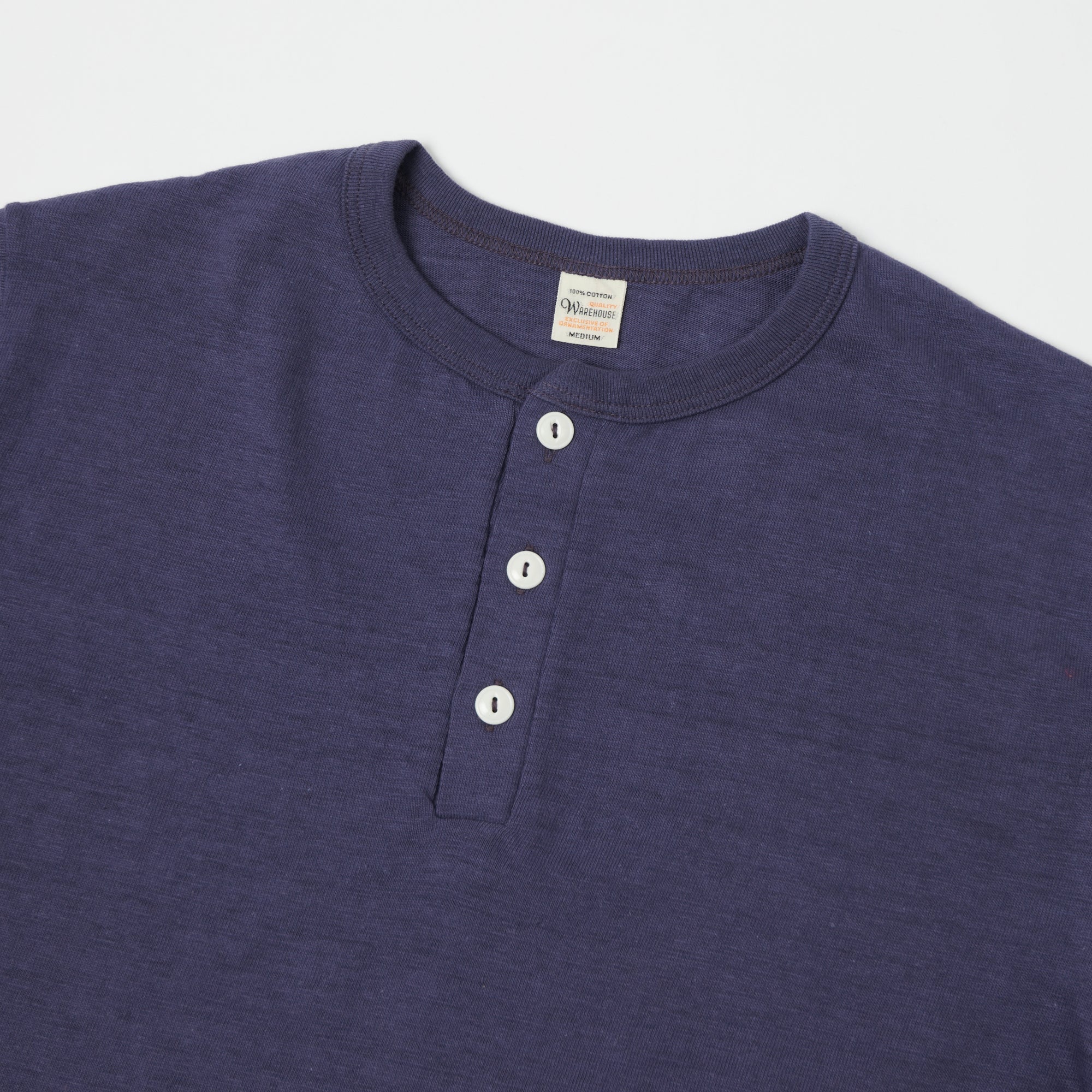 Warehouse & Co 4601 Henley T-Shirt - Navy