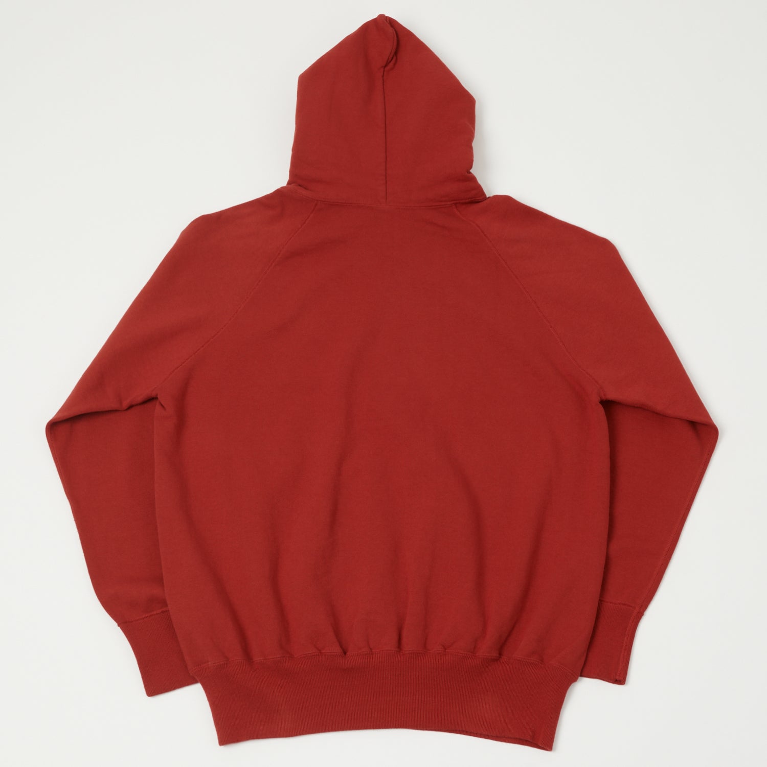 Warehouse 462 Plain Hooded Sweatshirt - Red