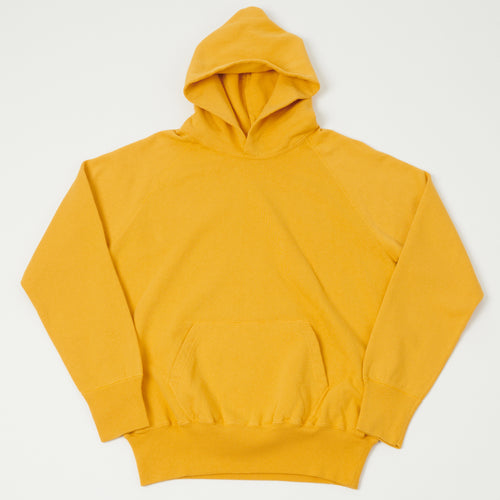 Warehouse & Co 462 Raglan Sleeve Hooded Sweatshirt - Yellow