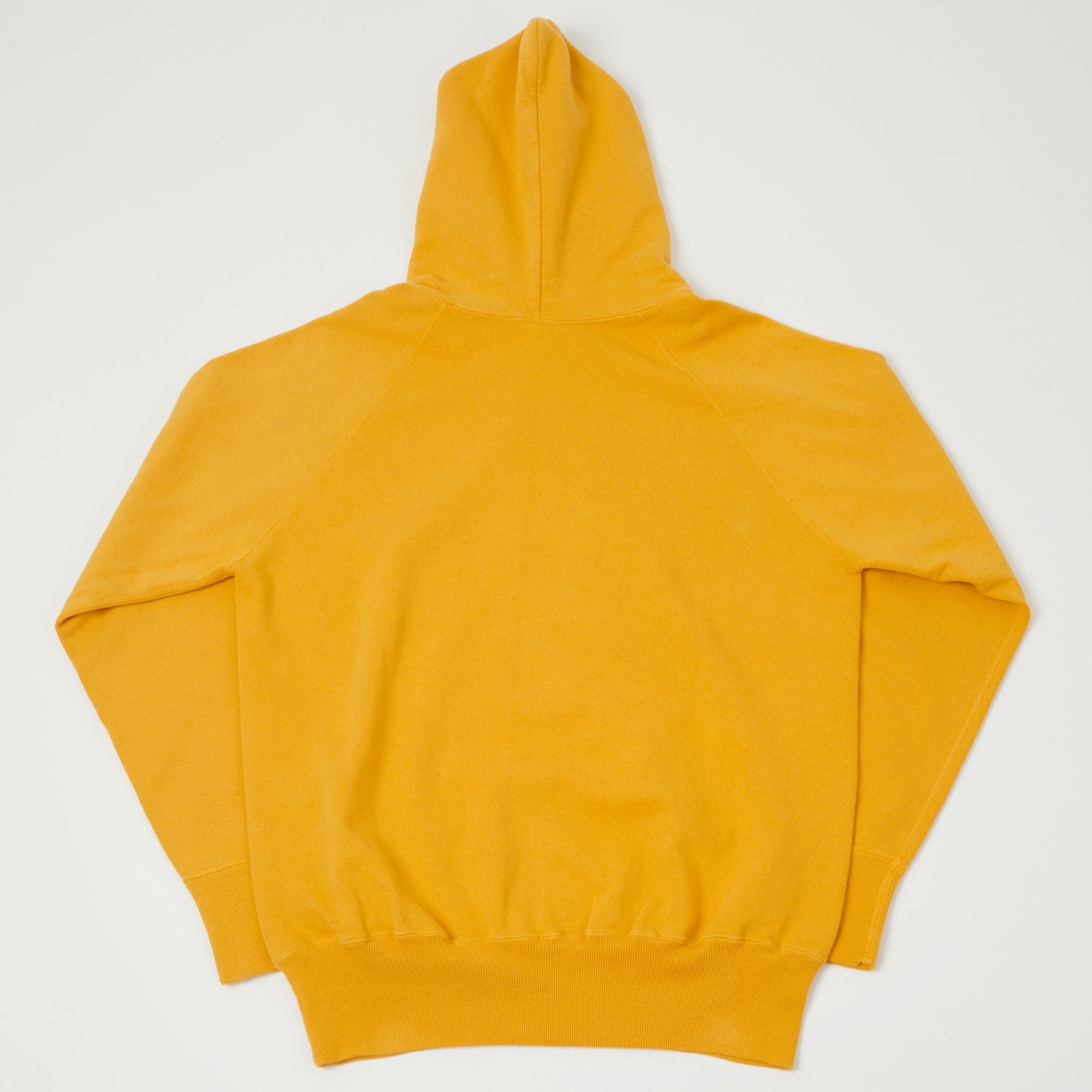 Warehouse & Co 462 Raglan Sleeve Hooded Sweatshirt - Yellow
