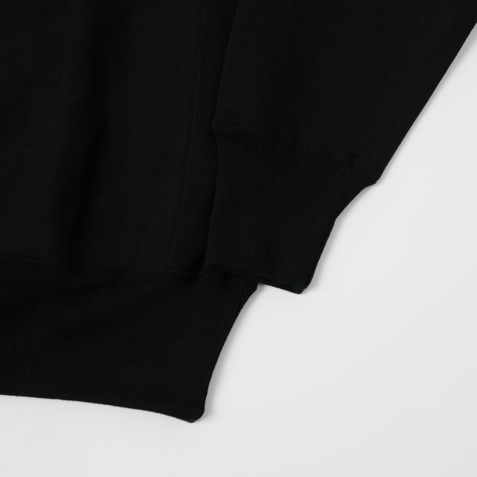 Warehouse & Co 483 Reverse Weave Sweatshirt - Black