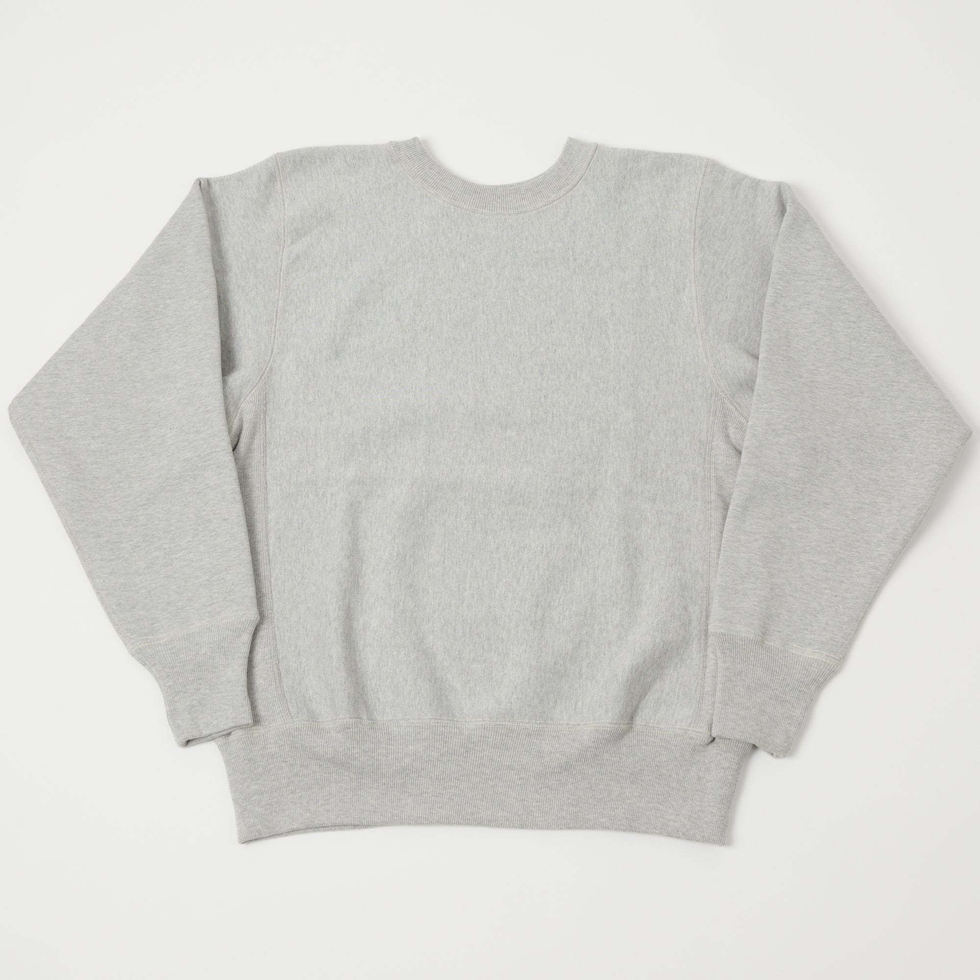 Warehouse & Co 483 Reverse Weave Sweatshirt - Heather Grey