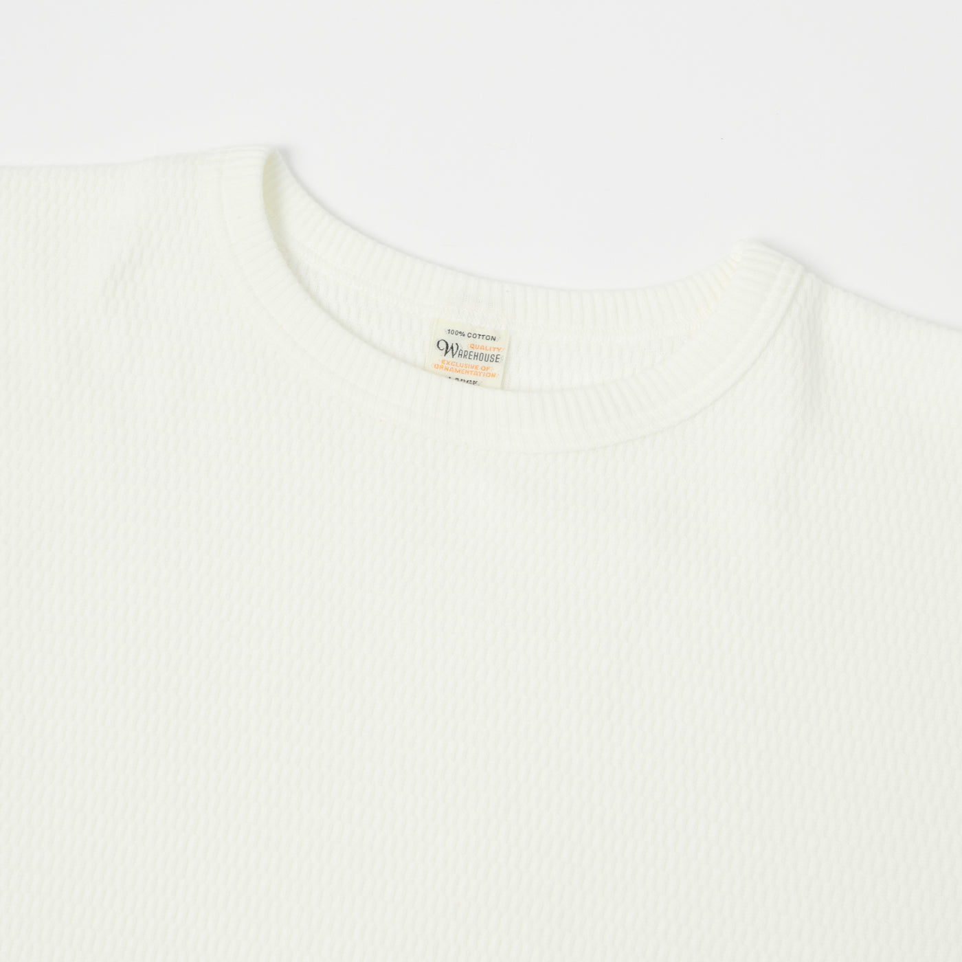 Warehouse & Co 5903 Waffle Knit Thermal T-Shirt - Natural