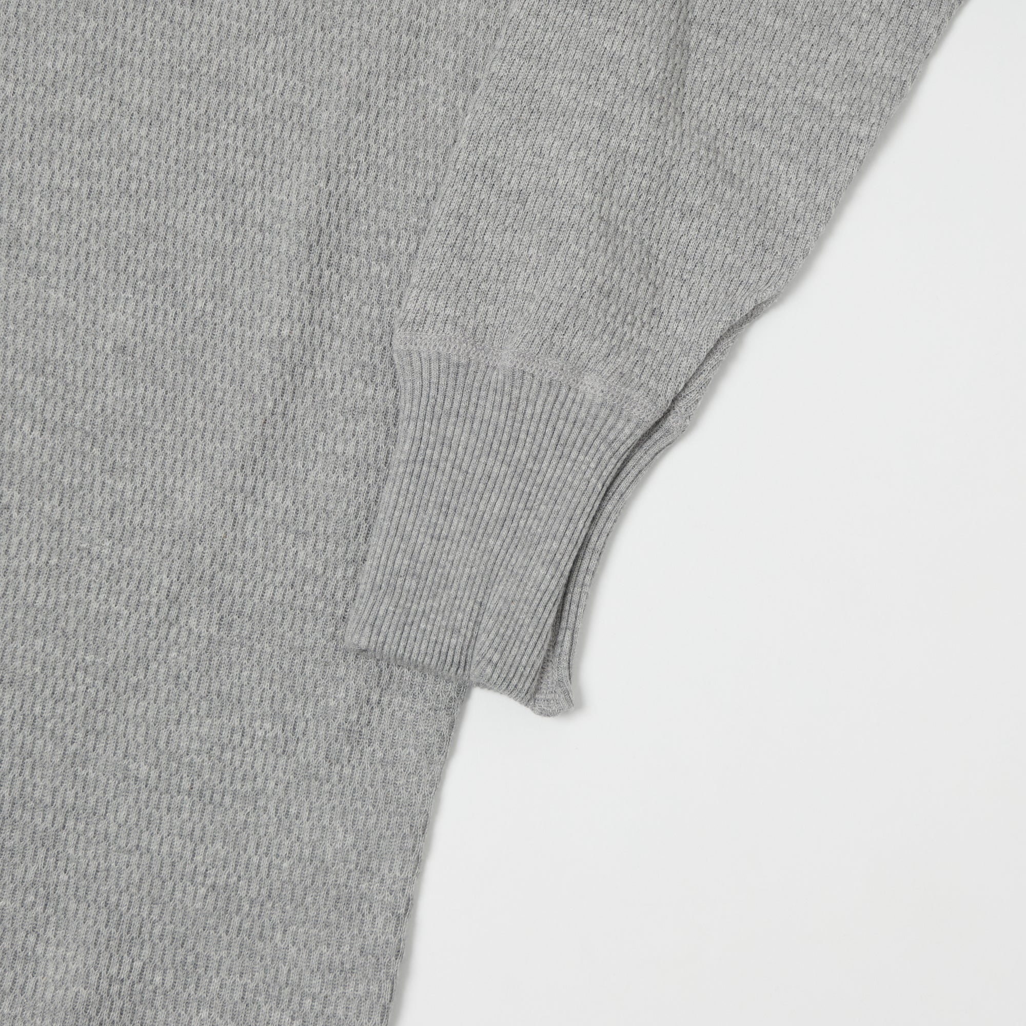 Warehouse & Co 5903 Waffle Knit Thermal T-Shirt - Heather Grey