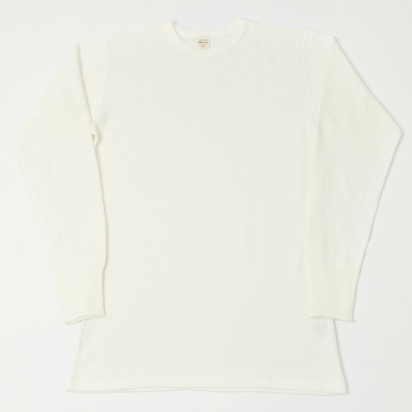 Warehouse & Co 5903 Waffle Knit Thermal T-Shirt - Off White