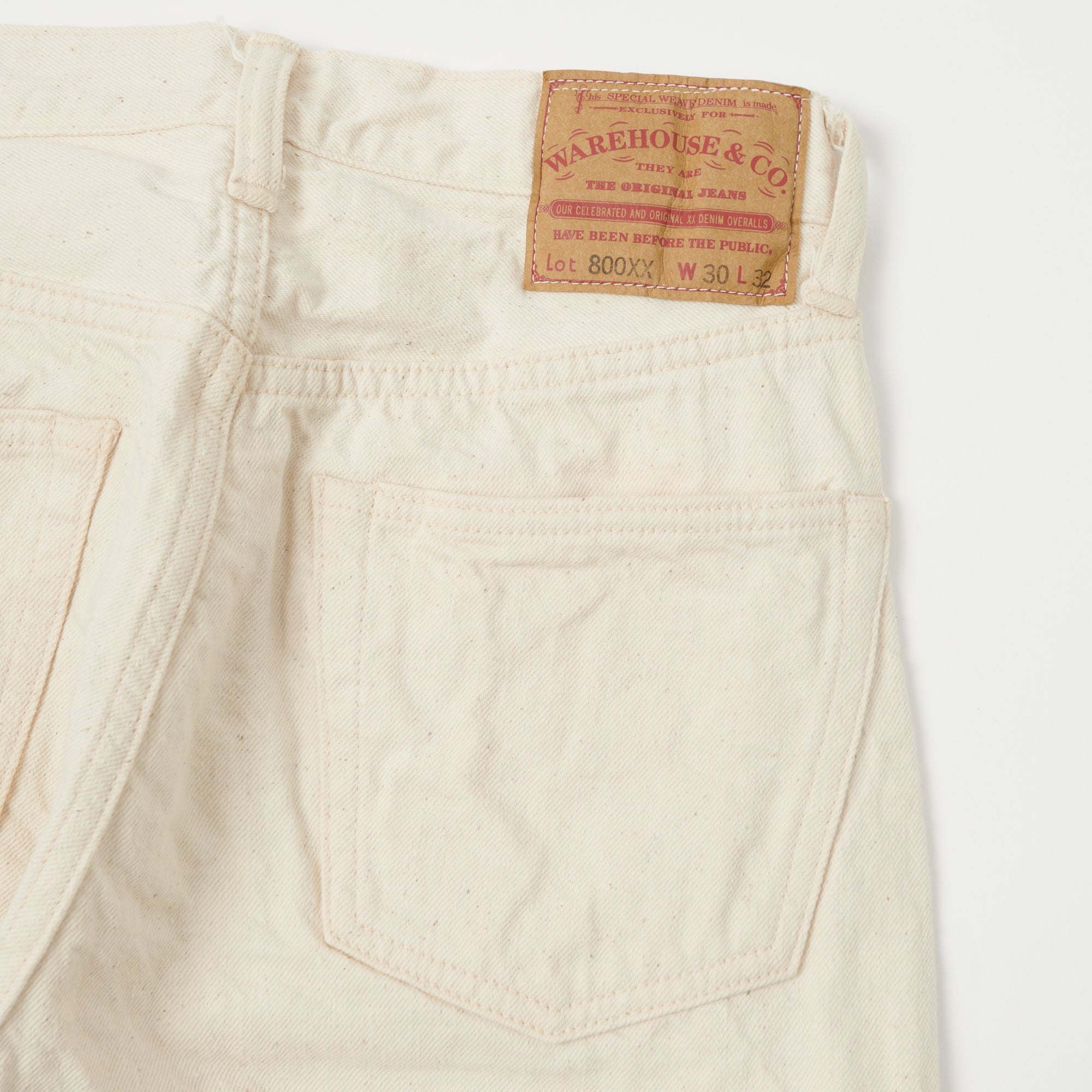 Warehouse & Co 800XX 13.5oz Regular Straight Jean - Ecru