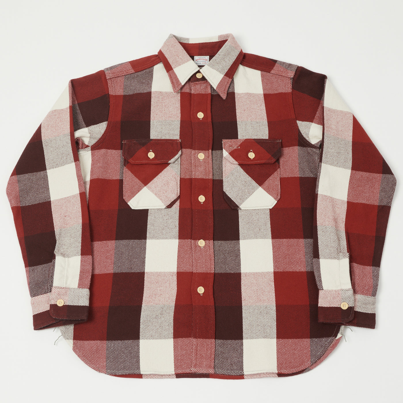 Warehouse & Co 3104 Buffalo Check Flannel Shirt - Dark Red