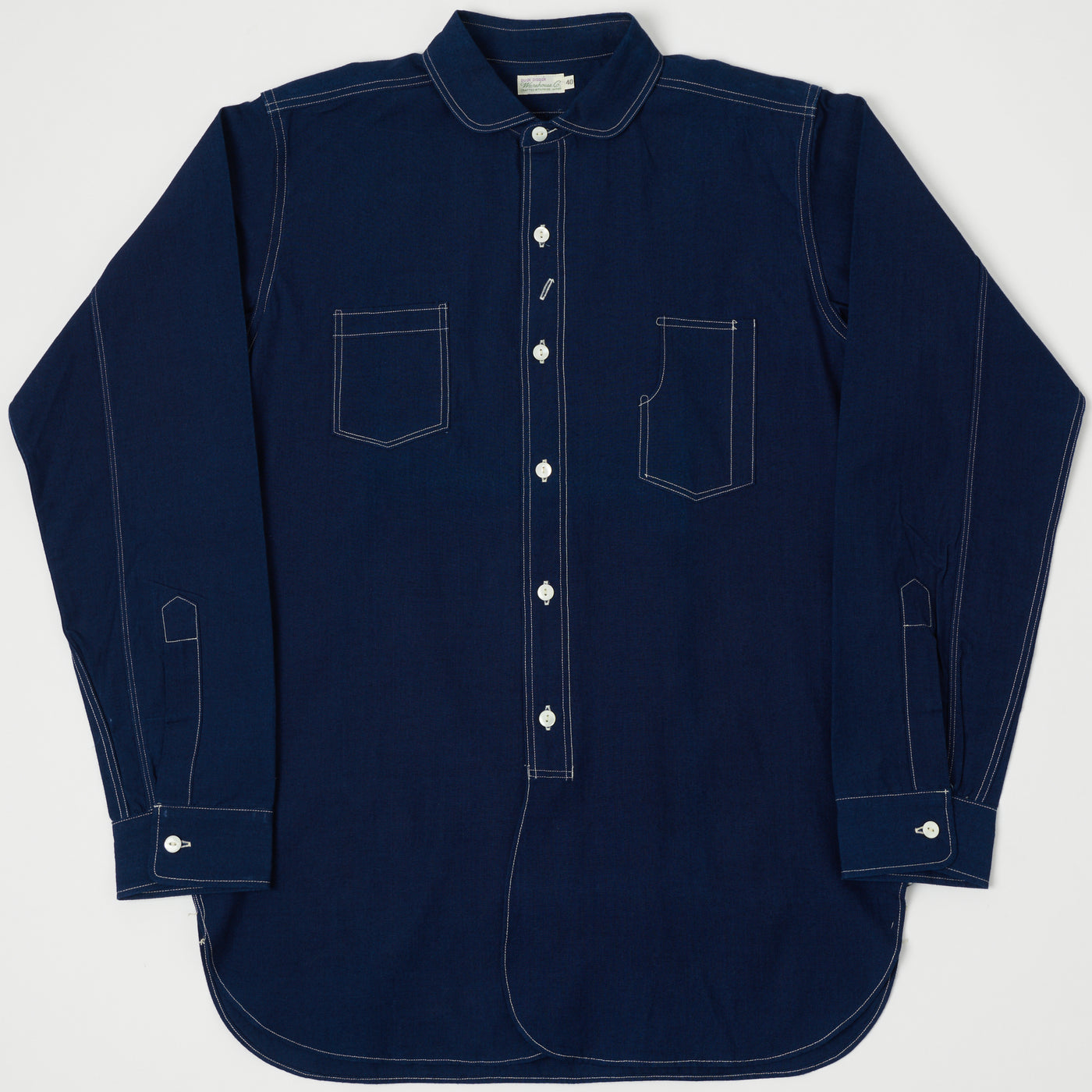 Warehouse & Co 3017 Duck Digger Engineer Chambray Shirt - Indigo