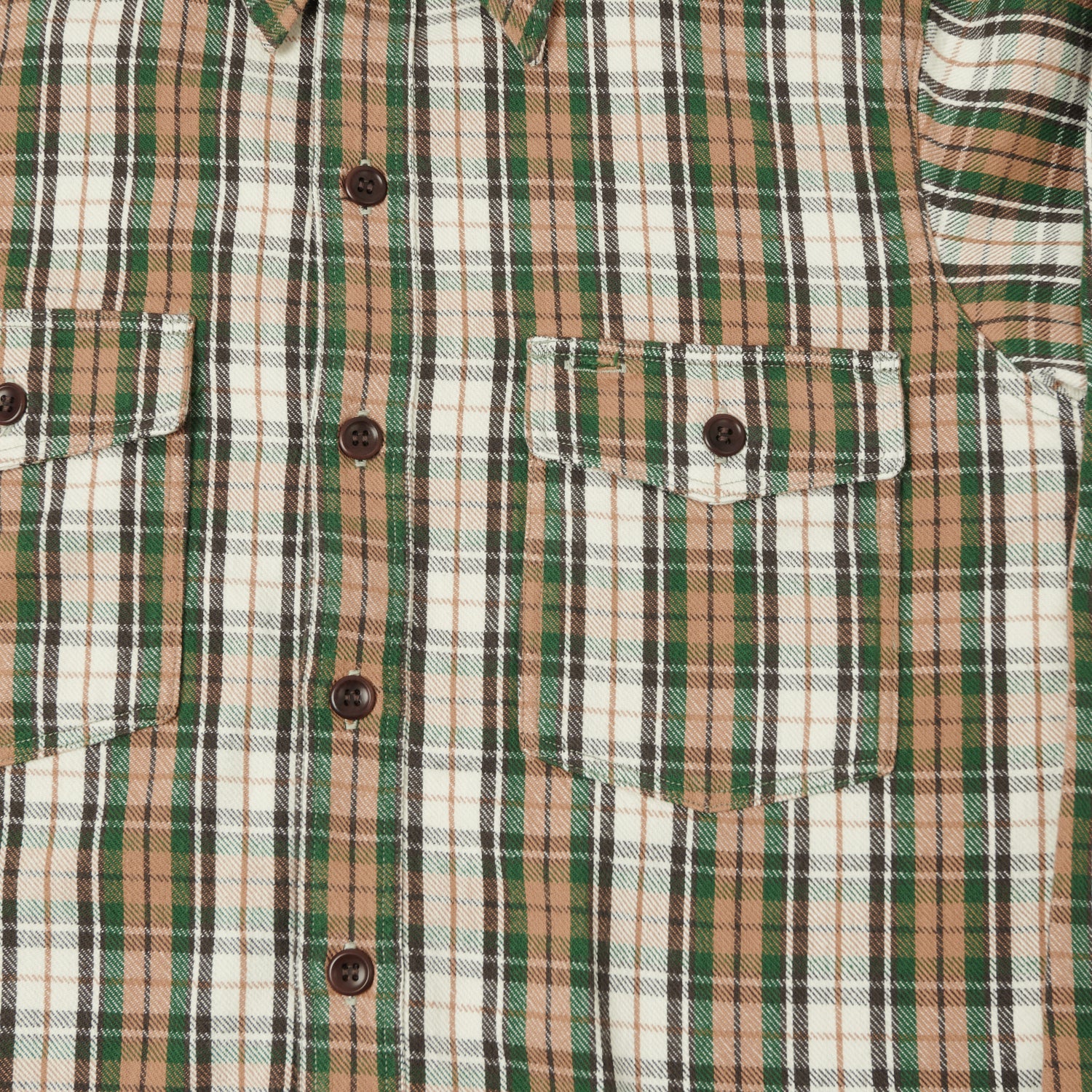 Warehouse & Co 3022 Duck Digger Plaid Flannel Shirt - Salmon