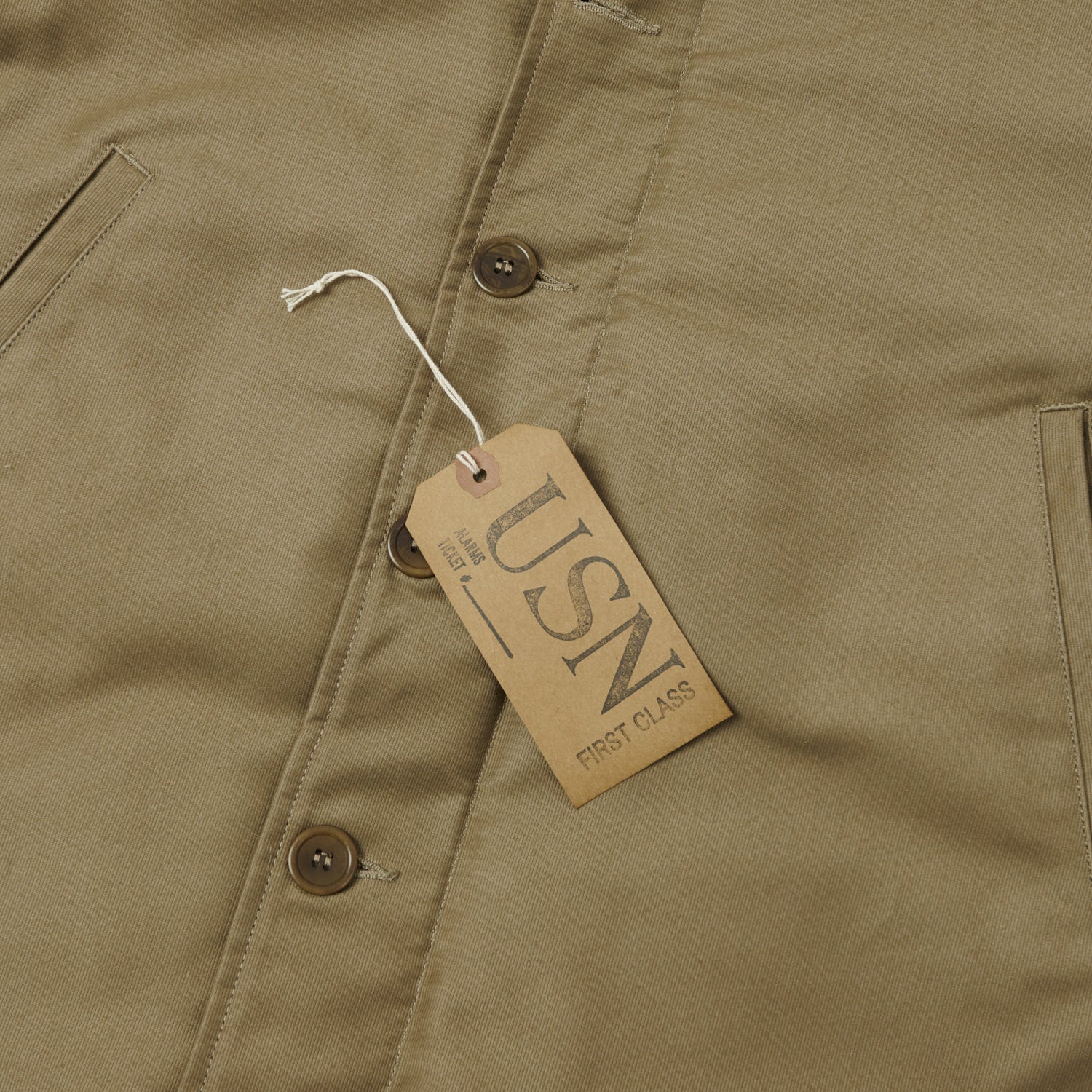 Warehouse & Co 2181 N-1 U.S. Navy Deck Jacket - Khaki