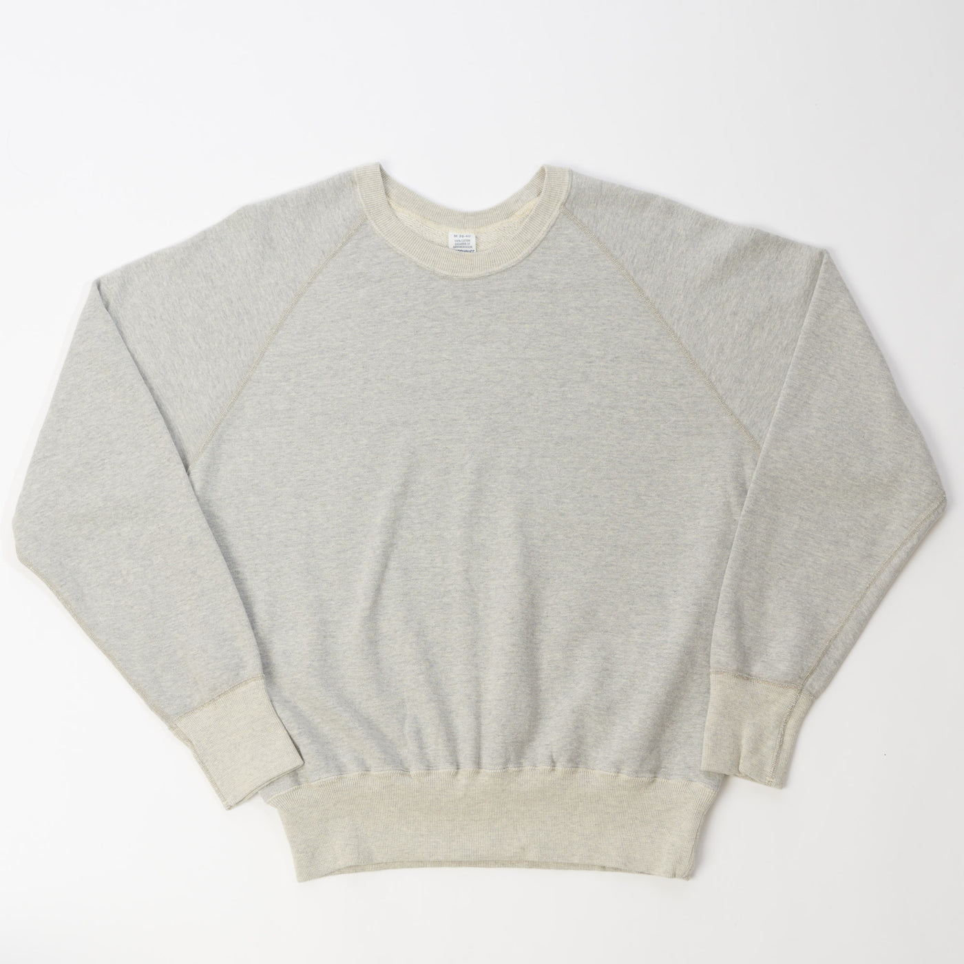 Warehouse & Co 461 Raglan Sleeve Sweatshirt - Faded Heather Grey