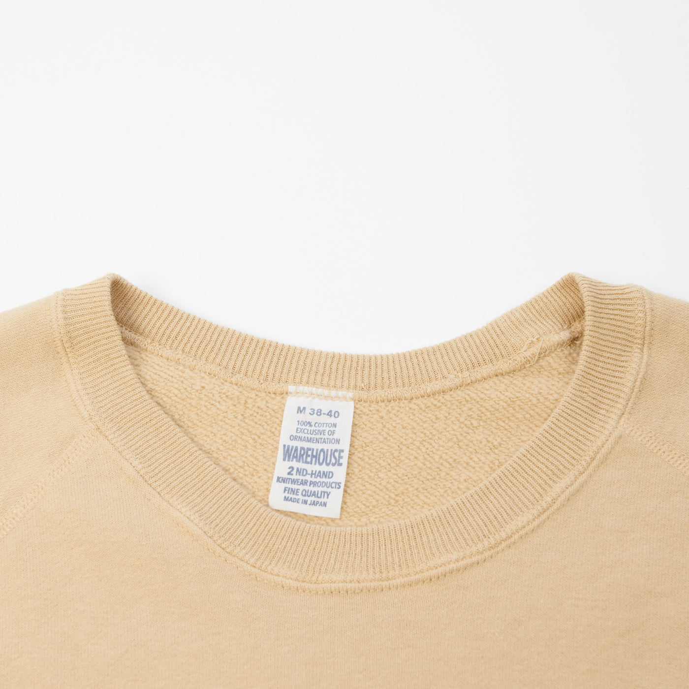 Warehouse & Co 461 Raglan Sleeve Sweatshirt - Dark Beige