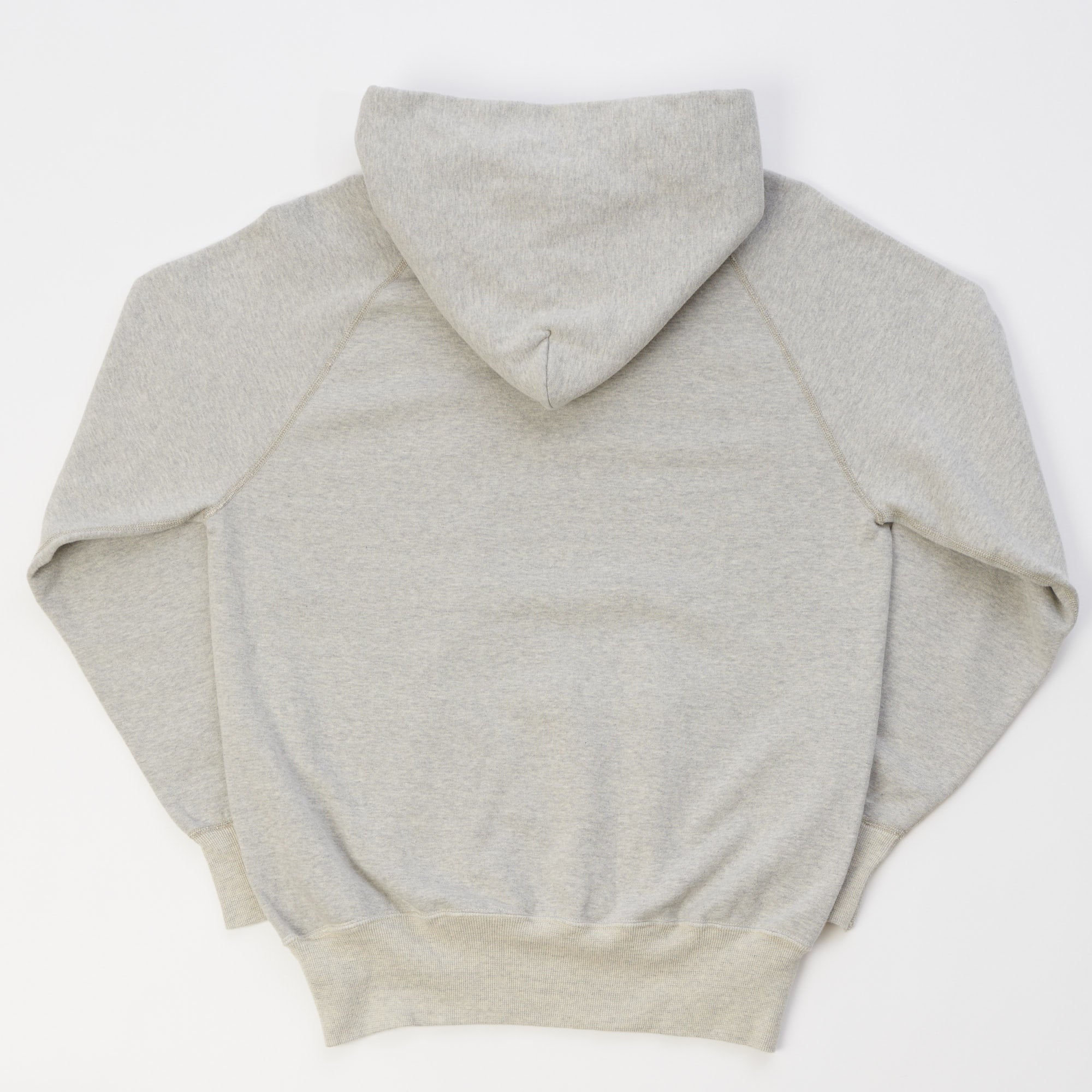 Warehouse & Co 462 Raglan Sleeve Hooded Sweatshirt - Heather Grey