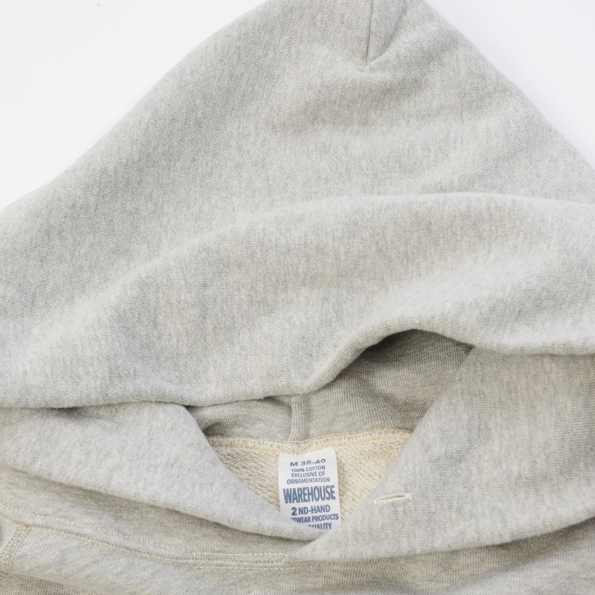 Warehouse & Co 462 Raglan Sleeve Hooded Sweatshirt - Heather Grey