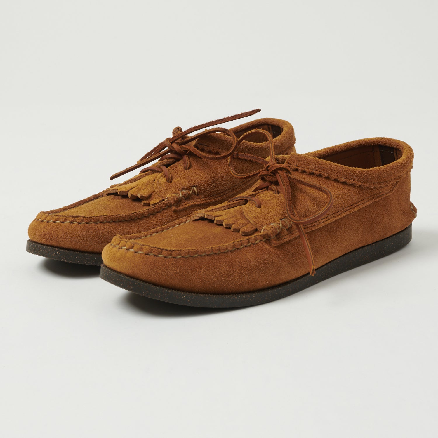 Yuketen Blucher w/ Kiltie Camp Sole Shoe - FO G Brown